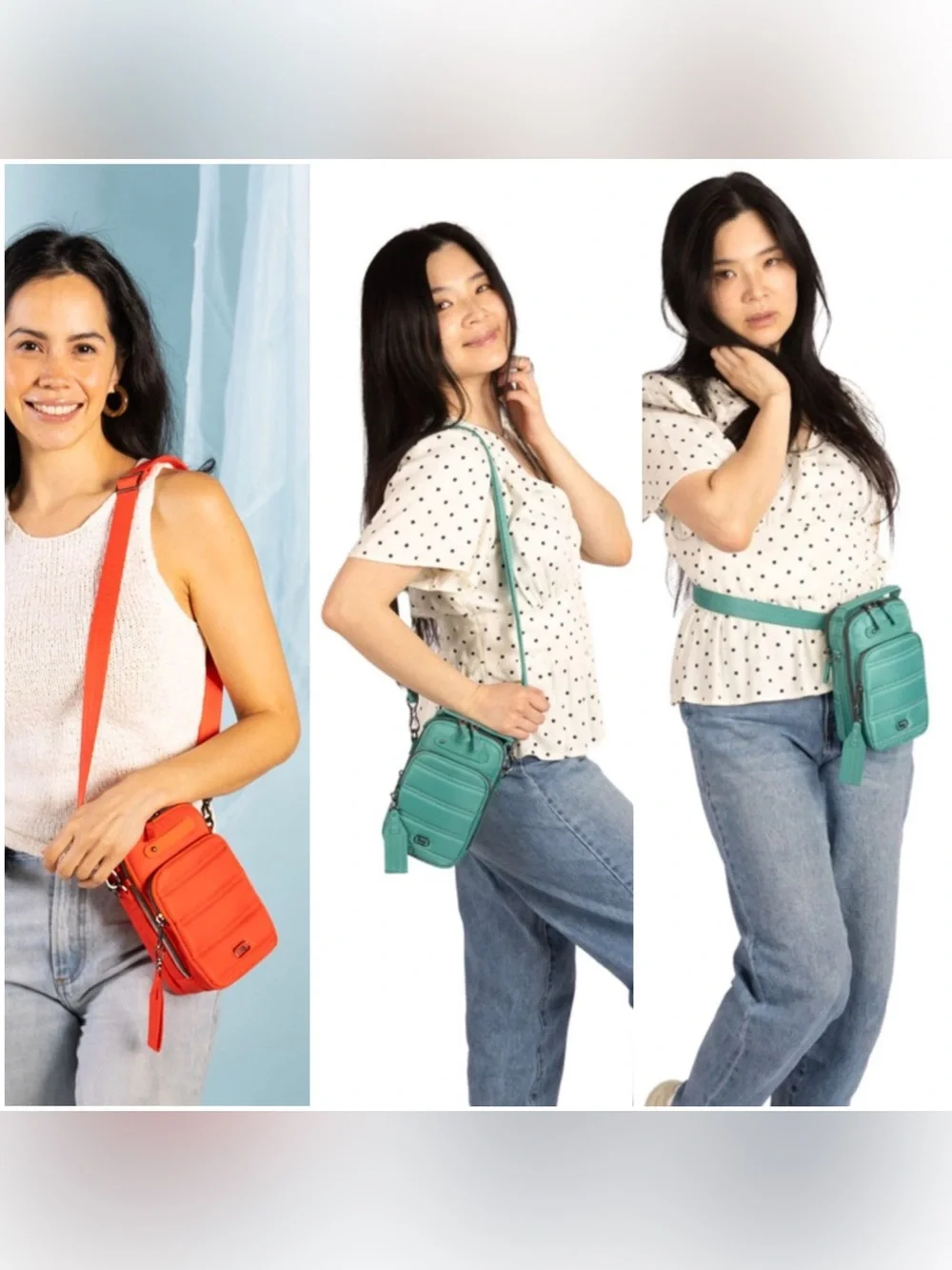 Lug Skeeter Mini Bridge Crossbody Bag with Puller NWT Black